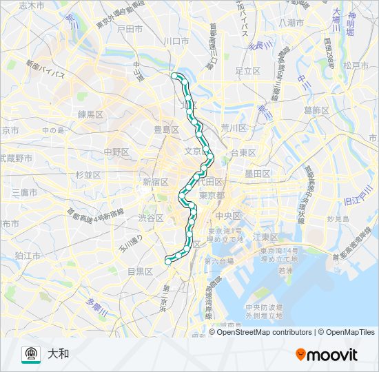南北線 Metro Line Map