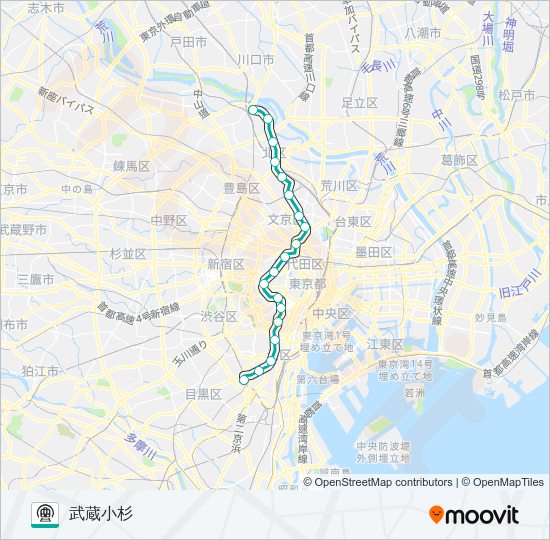 南北線 Metro Line Map