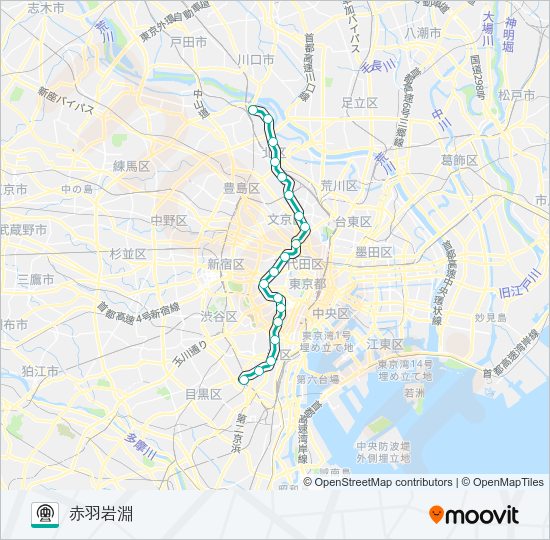 南北線 Metro Line Map