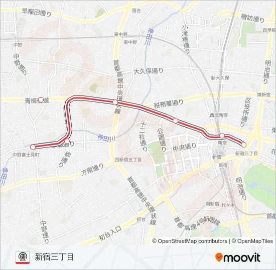 丸ノ内線 地下鉄 - メトロの路線図