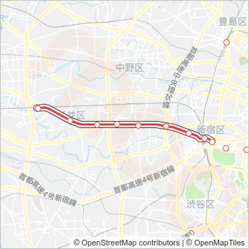 丸ノ内線 Metro Line Map