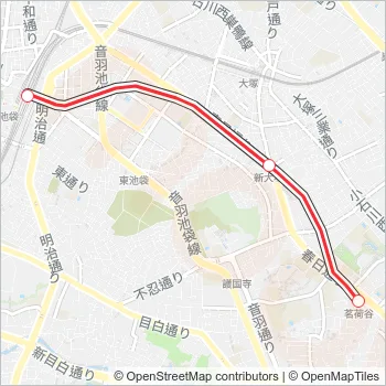 丸ノ内線 Metro Line Map