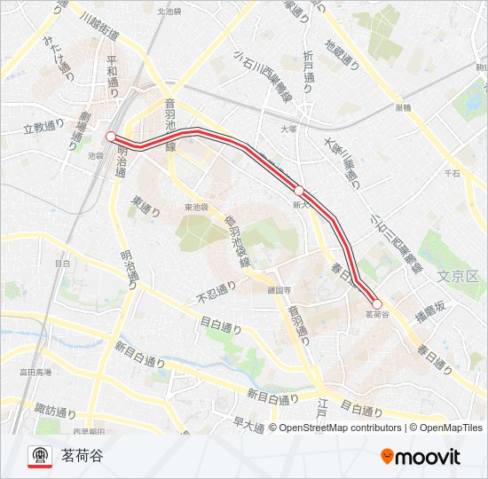 丸ノ内線 Metro Line Map