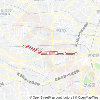 丸ノ内線 Metro Line Map