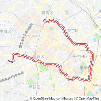 丸ノ内線 Metro Line Map