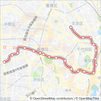 丸ノ内線 Metro Line Map