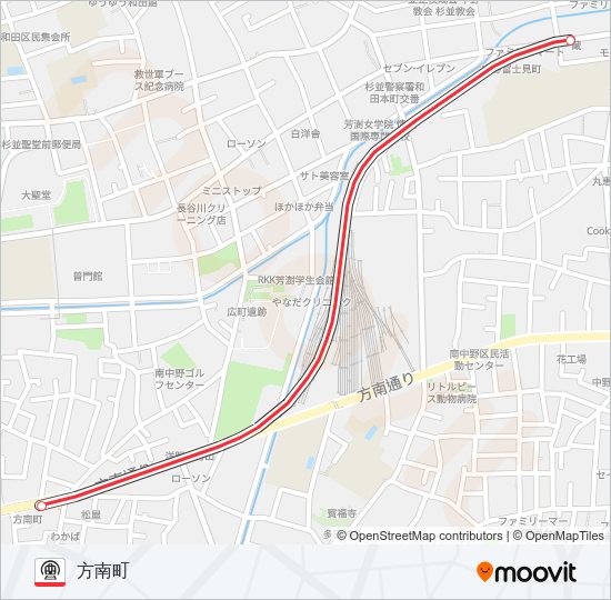 丸ノ内線 Metro Line Map