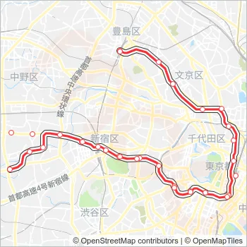 丸ノ内線 Metro Line Map