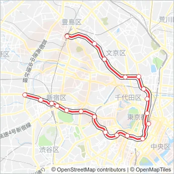 丸ノ内線 Metro Line Map