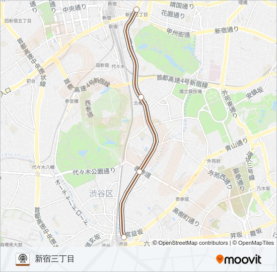副都心線 Metro Line Map