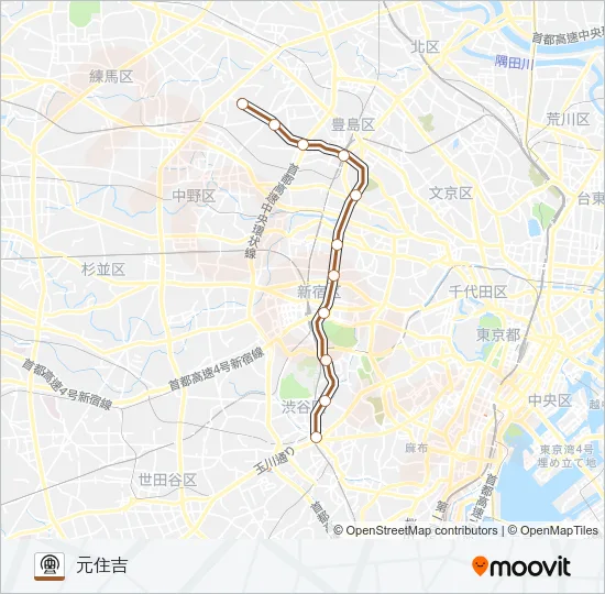 副都心線 地下鉄 - メトロの路線図