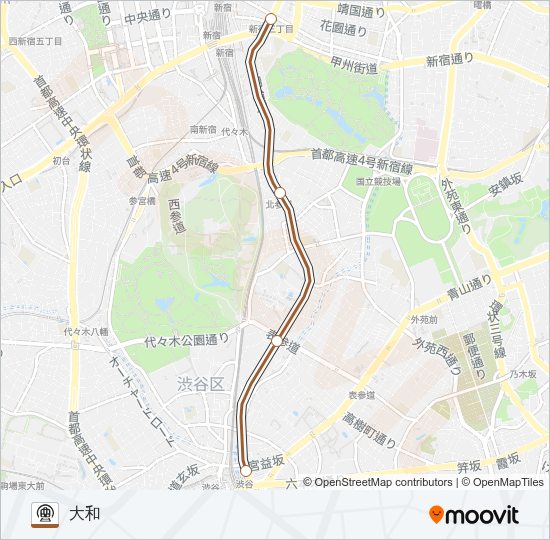 副都心線 Metro Line Map