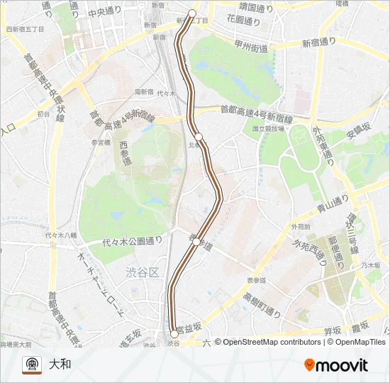 副都心線 Metro Line Map