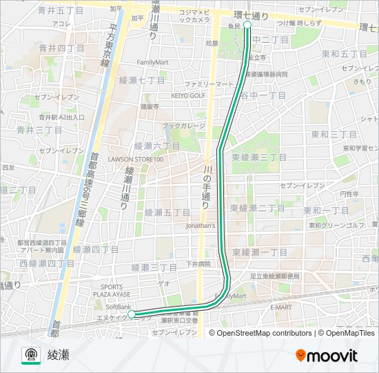 千代田線 Metro Line Map