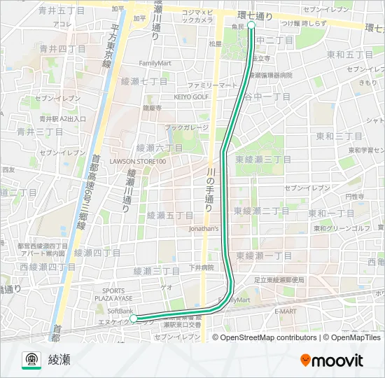 千代田線 Metro Line Map