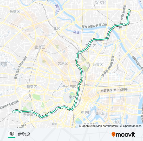 千代田線 Metro Line Map