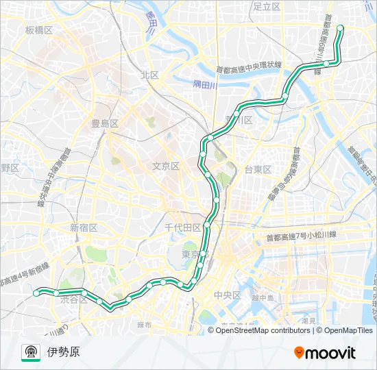 千代田線 Metro Line Map