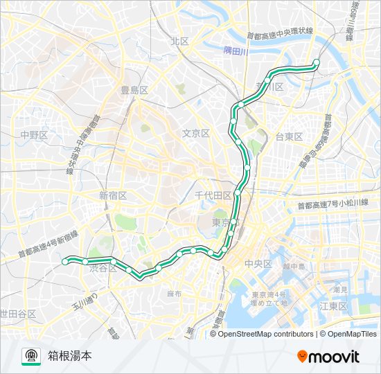 千代田線 Metro Line Map