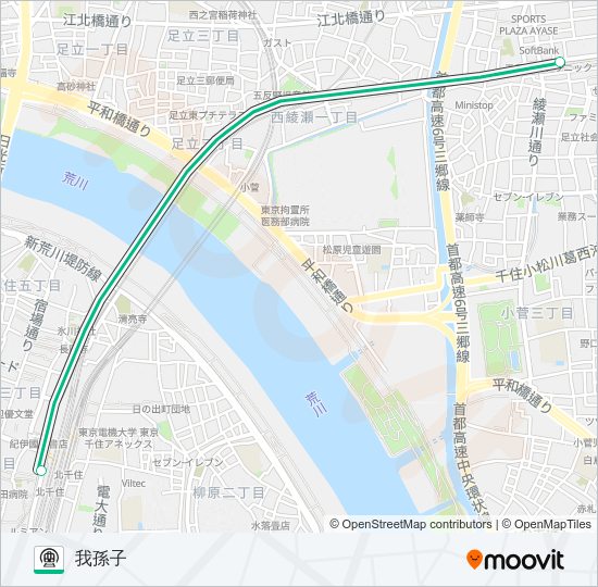 千代田線 Metro Line Map