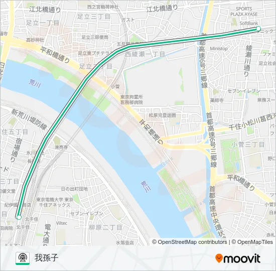 千代田線 Metro Line Map