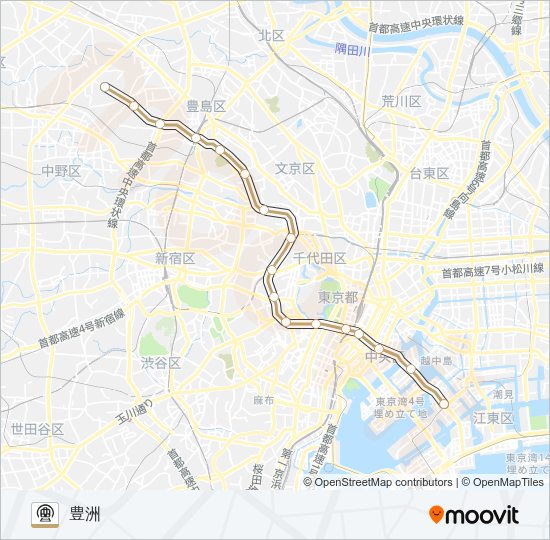 有楽町線 Metro Line Map
