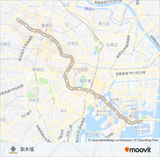 有楽町線 Metro Line Map