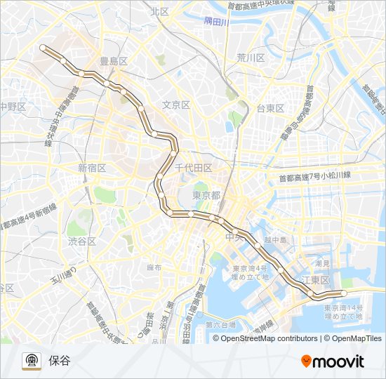 有楽町線 Metro Line Map