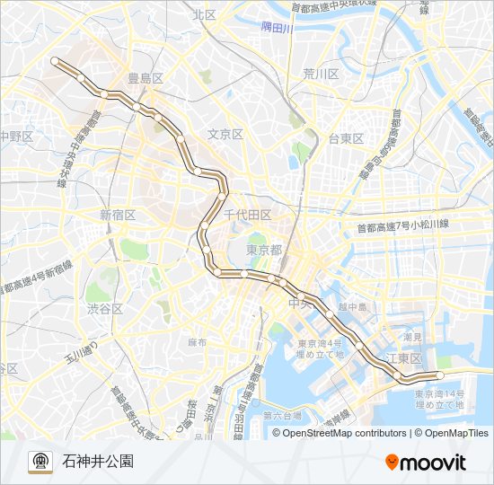 有楽町線 Metro Line Map