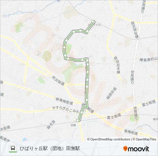 深夜 Bus Line Map
