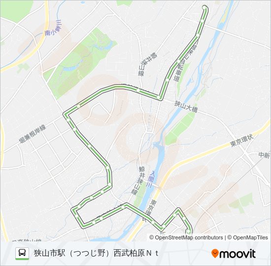 深夜 Bus Line Map