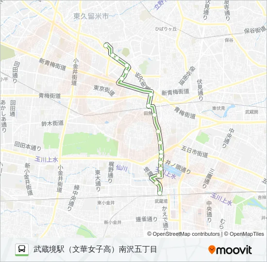 深夜 Bus Line Map