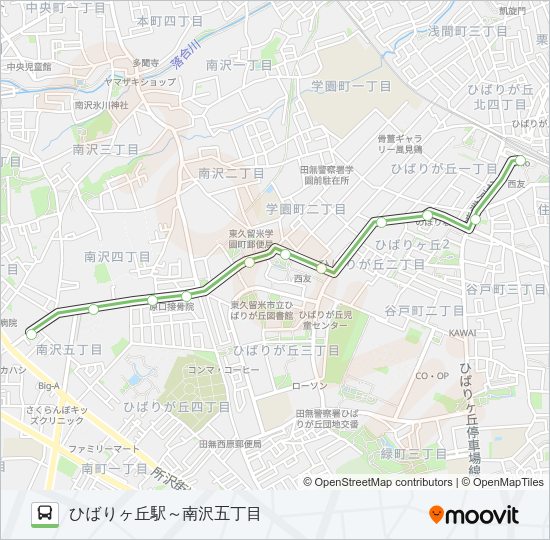 深夜 Bus Line Map