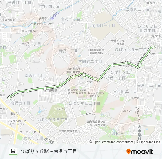 深夜 Bus Line Map