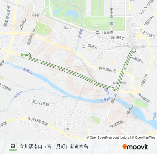 深夜 Bus Line Map