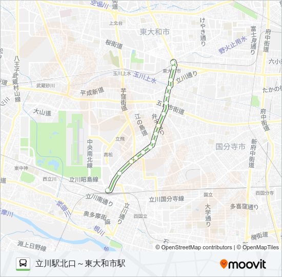深夜 Bus Line Map
