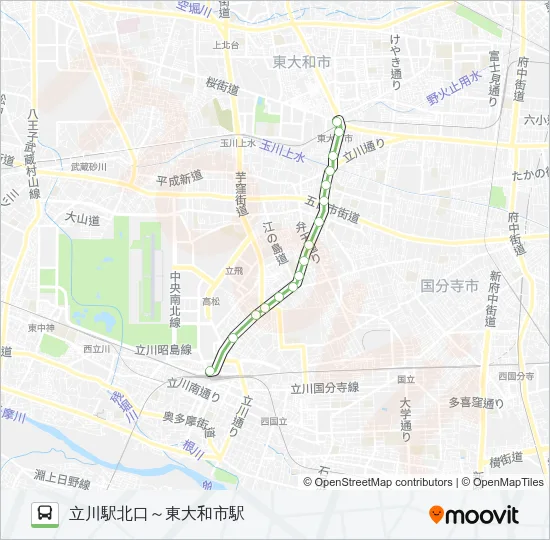 深夜 Bus Line Map