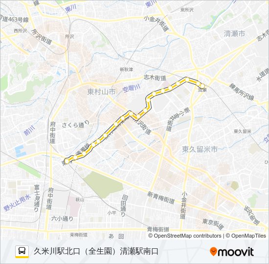 久１１ Bus Line Map