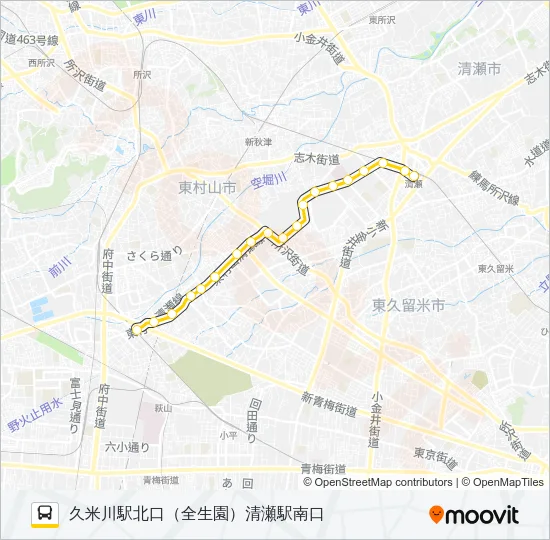 久１１ Bus Line Map