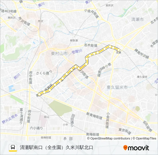久１１ Bus Line Map