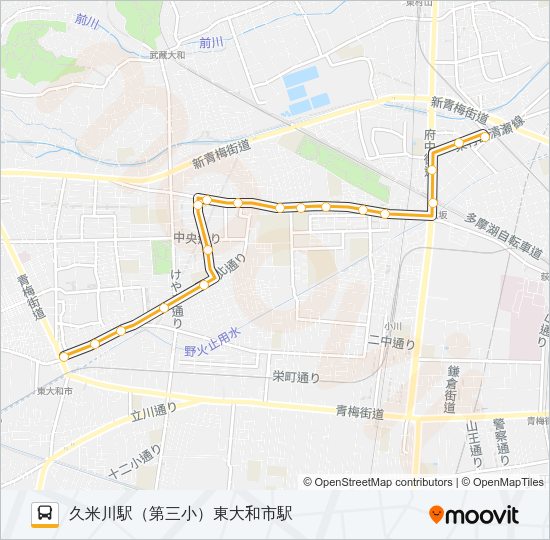 久８４ Bus Line Map