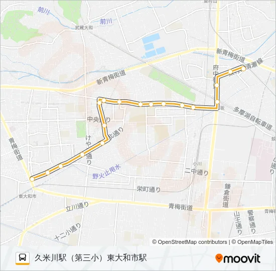 久８４ バスの路線図