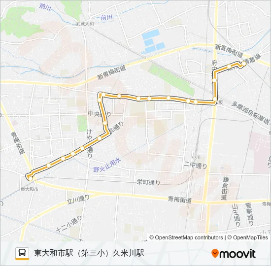 久８４ バスの路線図