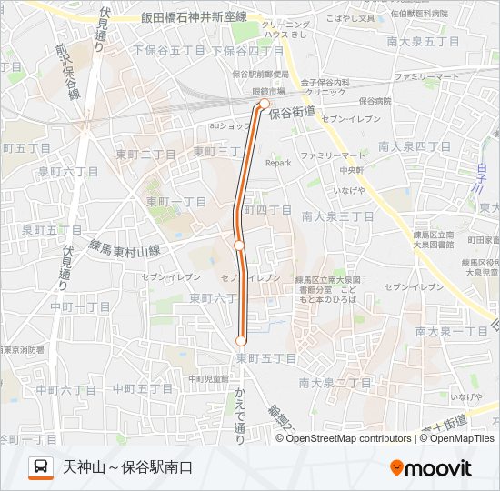 保０１ Bus Line Map