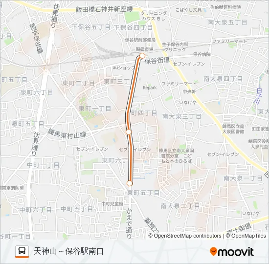 保０１ Bus Line Map