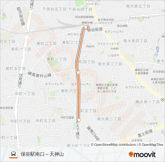保０１ Bus Line Map