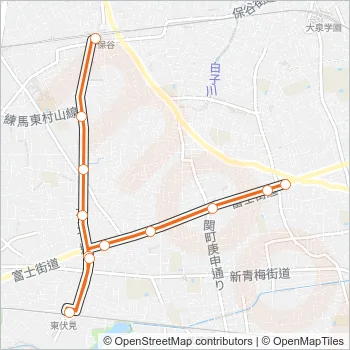 保０２ Bus Line Map