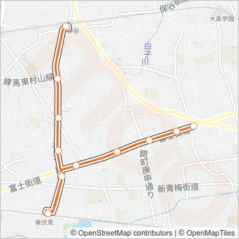 保０２ Bus Line Map