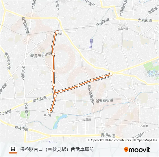 保０２ バスの路線図