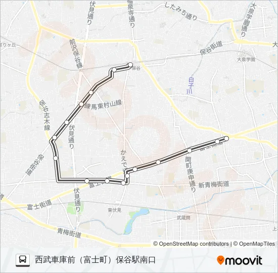 保０３ Bus Line Map