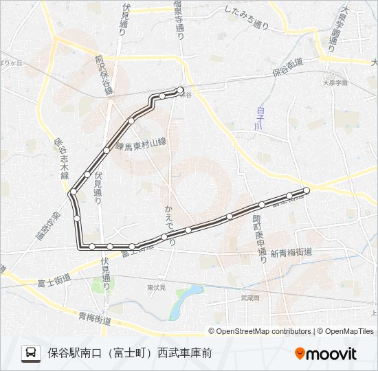 保０３ Bus Line Map